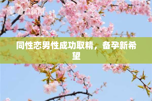 同性恋男性成功取精，备孕新希望