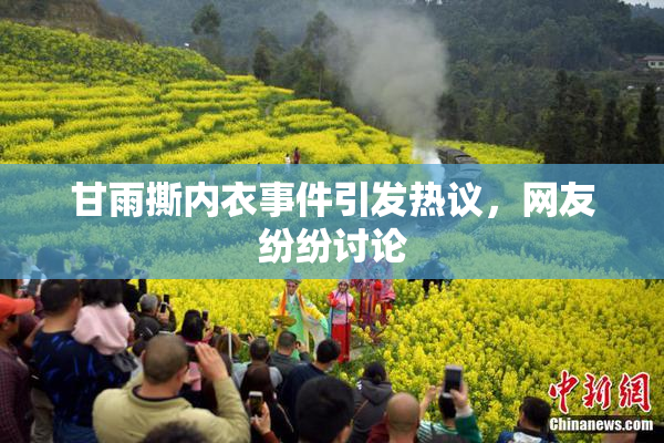 甘雨撕内衣事件引发热议，网友纷纷讨论