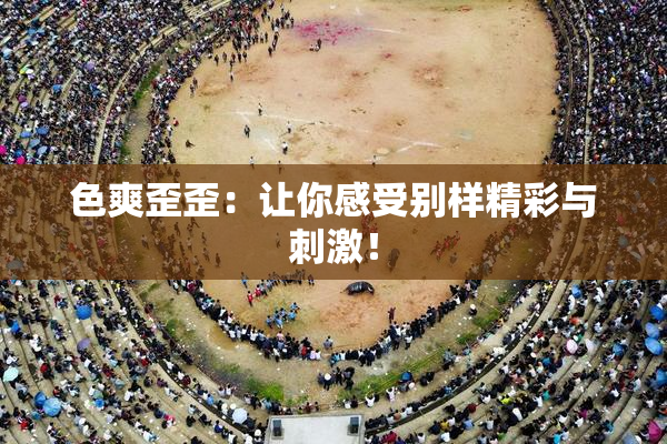 色爽歪歪：让你感受别样精彩与刺激！