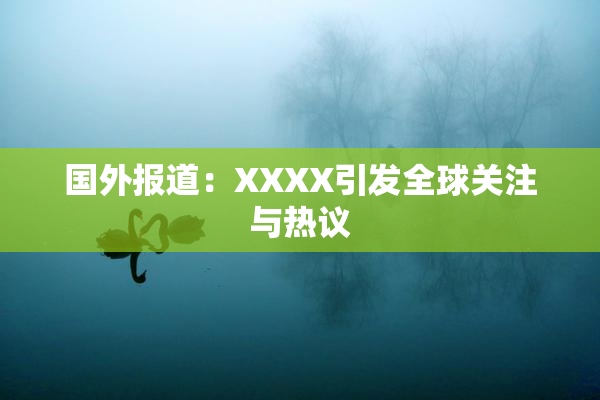 国外报道：XXXX引发全球关注与热议