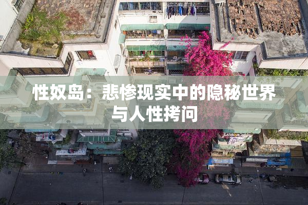 性奴岛：悲惨现实中的隐秘世界与人性拷问