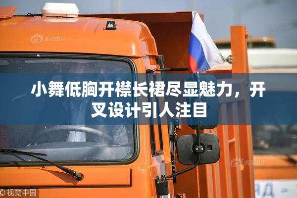 小舞低胸开襟长裙尽显魅力，开叉设计引人注目