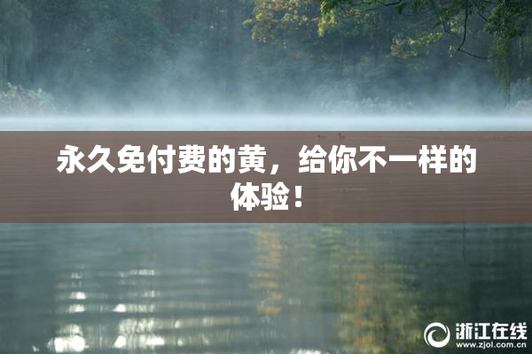 永久免付费的黄，给你不一样的体验！