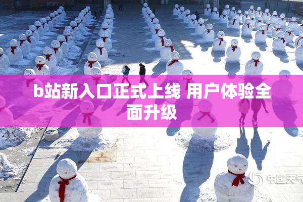 b站新入口正式上线 用户体验全面升级