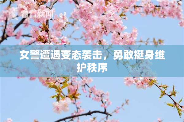 女警遭遇变态袭击，勇敢挺身维护秩序
