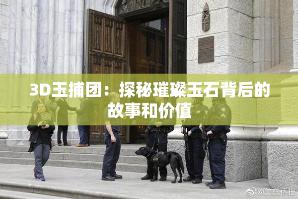 3D玉捕团：探秘璀璨玉石背后的故事和价值