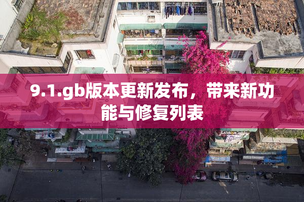 9.1.gb版本更新发布，带来新功能与修复列表