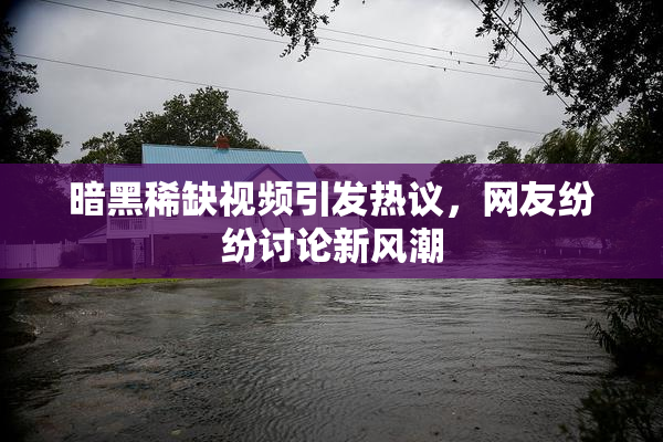 暗黑稀缺视频引发热议，网友纷纷讨论新风潮