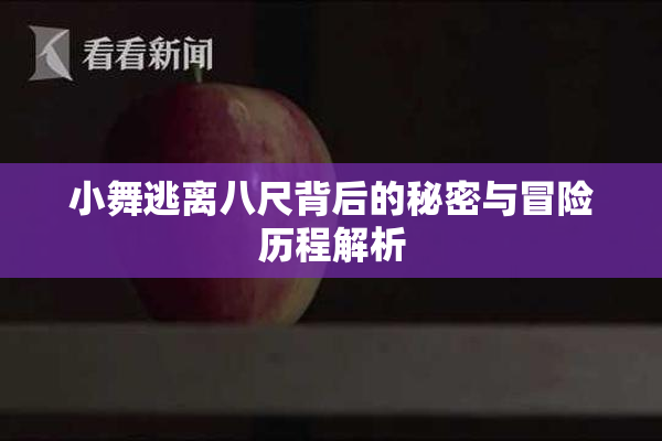 小舞逃离八尺背后的秘密与冒险历程解析