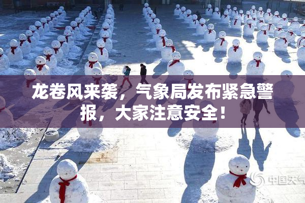 龙卷风来袭，气象局发布紧急警报，大家注意安全！