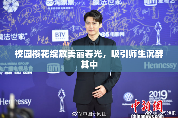 校园樱花绽放美丽春光，吸引师生沉醉其中