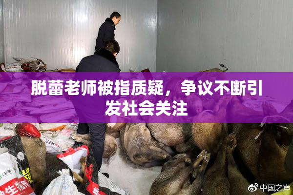 脱蕾老师被指质疑，争议不断引发社会关注