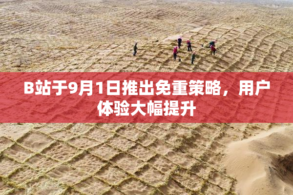 B站于9月1日推出免重策略，用户体验大幅提升