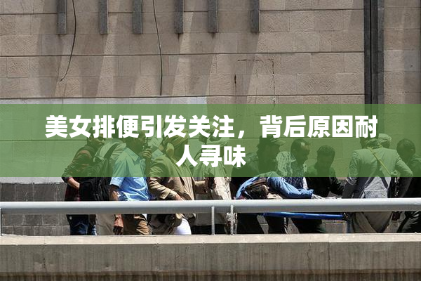 美女排便引发关注，背后原因耐人寻味
