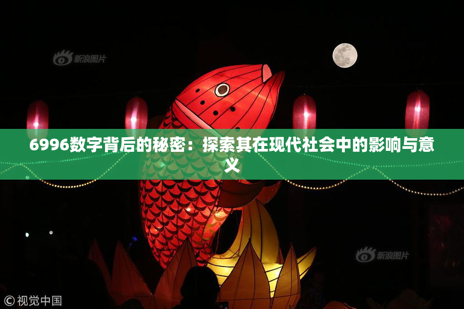 6996数字背后的秘密：探索其在现代社会中的影响与意义