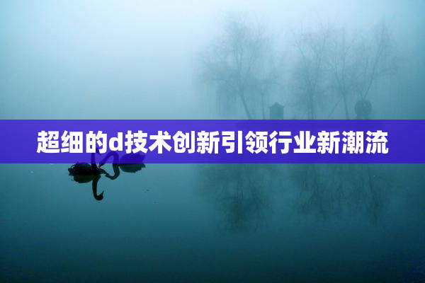 超细的d技术创新引领行业新潮流