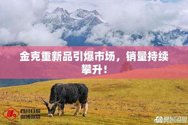 金克重新品引爆市场，销量持续攀升！