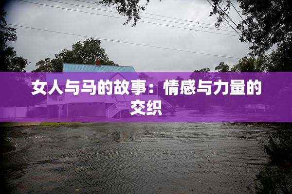 女人与马的故事：情感与力量的交织