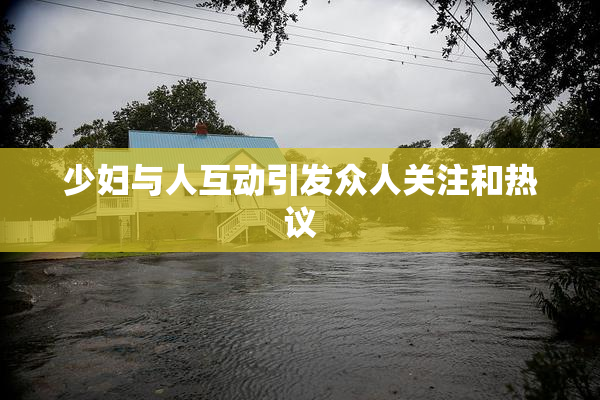 少妇与人互动引发众人关注和热议