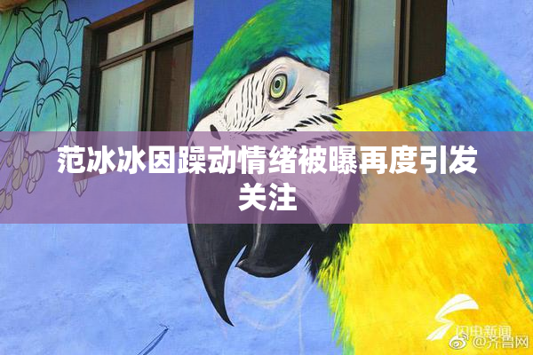 范冰冰因躁动情绪被曝再度引发关注