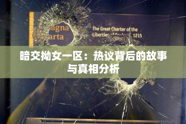 暗交拗女一区：热议背后的故事与真相分析