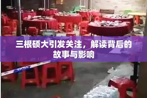 三根硕大引发关注，解读背后的故事与影响