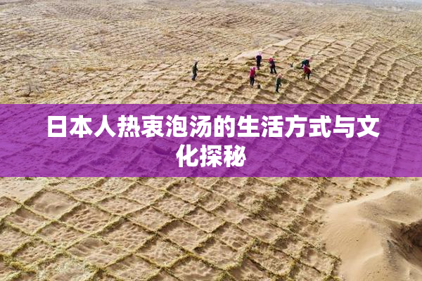 日本人热衷泡汤的生活方式与文化探秘