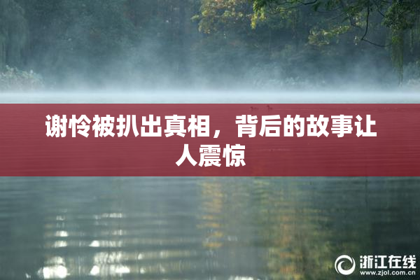 谢怜被扒出真相，背后的故事让人震惊