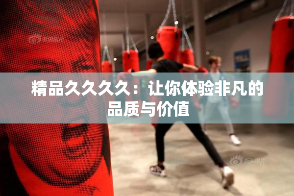 精品久久久久：让你体验非凡的品质与价值