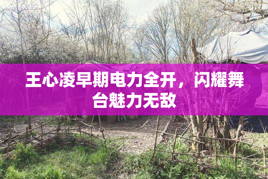 王心凌早期电力全开，闪耀舞台魅力无敌