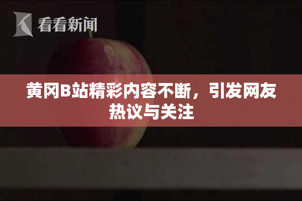 黄冈B站精彩内容不断，引发网友热议与关注