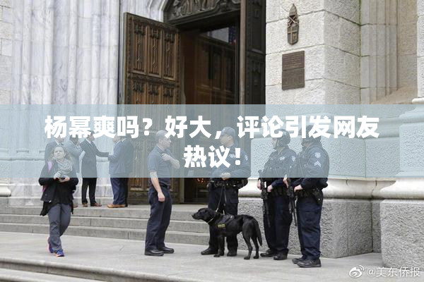 杨幂爽吗？好大，评论引发网友热议！
