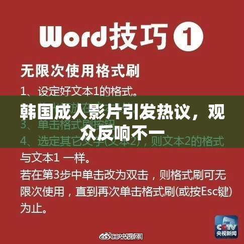 韩国成人影片引发热议，观众反响不一