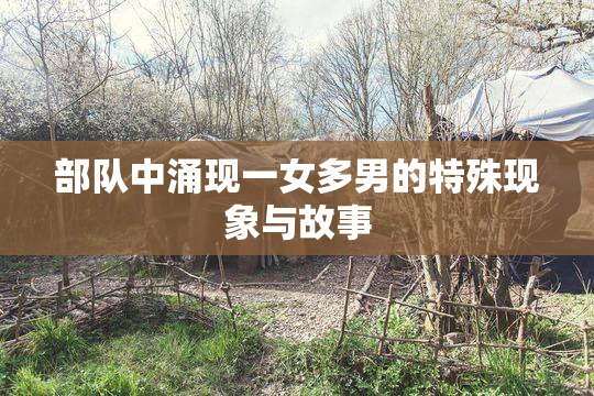 部队中涌现一女多男的特殊现象与故事