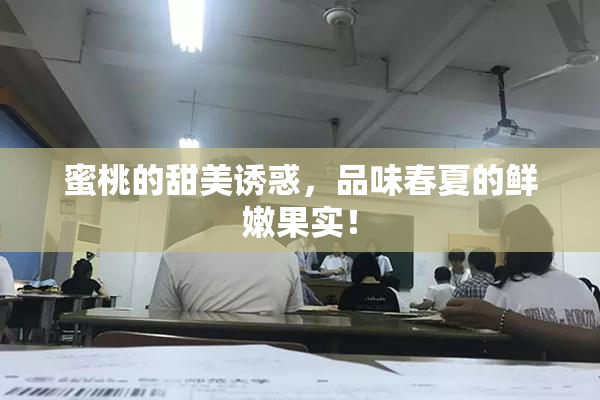 蜜桃的甜美诱惑，品味春夏的鲜嫩果实！
