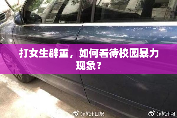 打女生辟重，如何看待校园暴力现象？