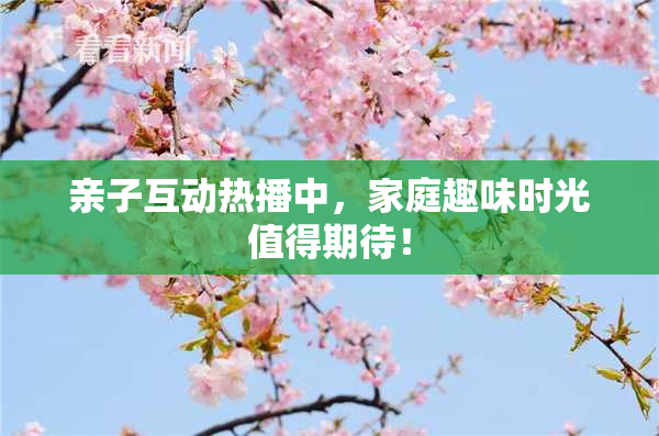 亲子互动热播中，家庭趣味时光值得期待！