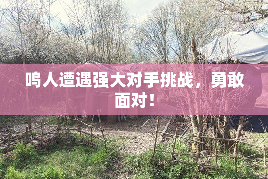 鸣人遭遇强大对手挑战，勇敢面对！