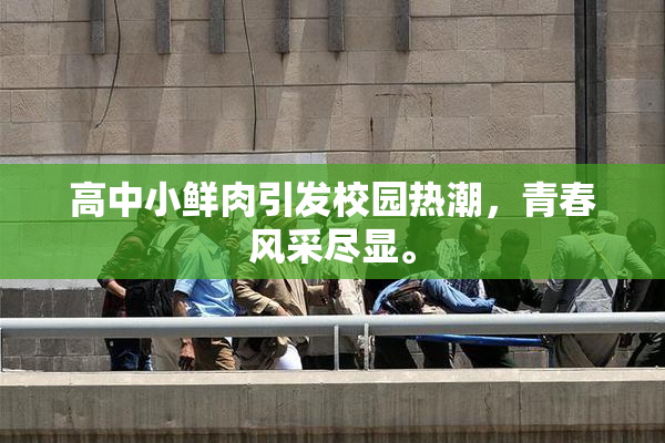 高中小鲜肉引发校园热潮，青春风采尽显。