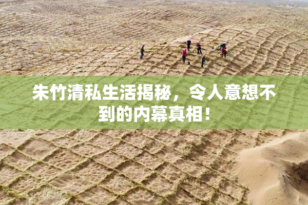 朱竹清私生活揭秘，令人意想不到的内幕真相！
