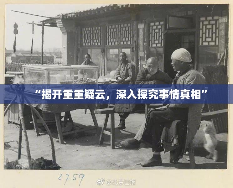 “揭开重重疑云，深入探究事情真相”