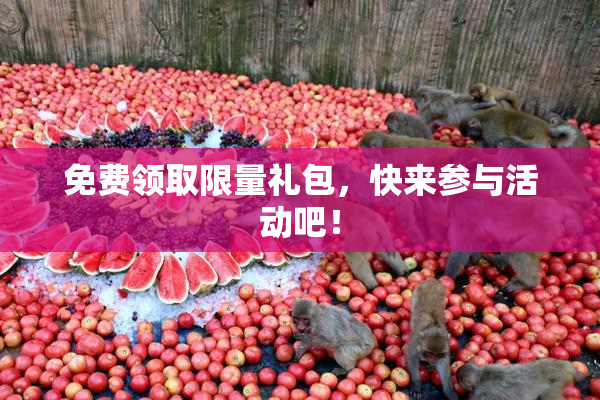 免费领取限量礼包，快来参与活动吧！