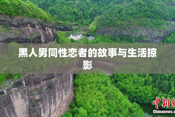 黑人男同性恋者的故事与生活掠影