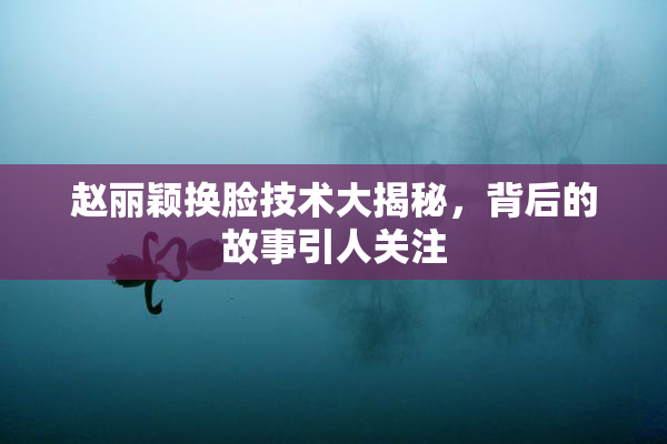 赵丽颖换脸技术大揭秘，背后的故事引人关注