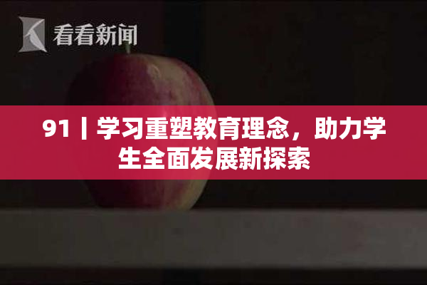 91丨学习重塑教育理念，助力学生全面发展新探索