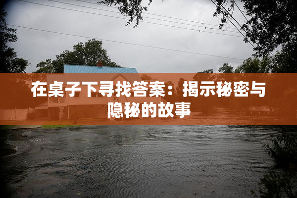 在桌子下寻找答案：揭示秘密与隐秘的故事