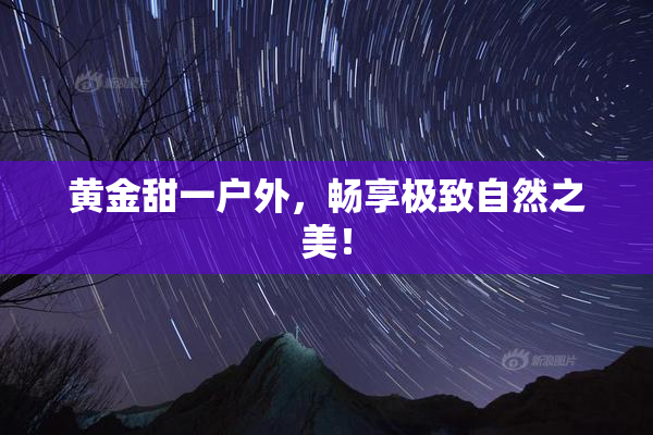 黄金甜一户外，畅享极致自然之美！