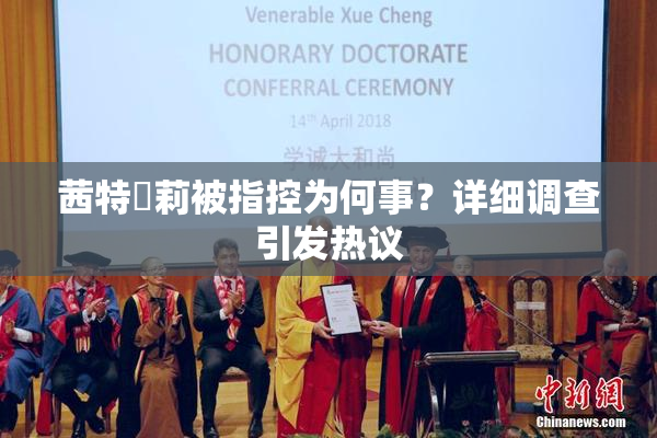 茜特菈莉被指控为何事？详细调查引发热议